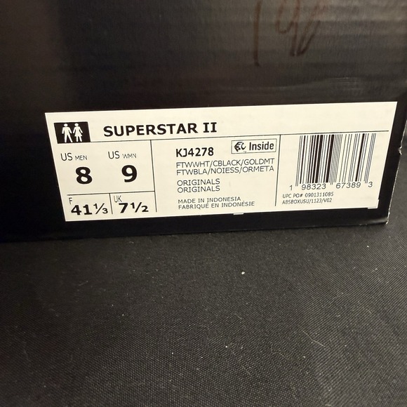 Size 8 Adidas Superstar 2 Muhammad Ali White Black Women\'s 9 Lifestyle Shoes main image 9